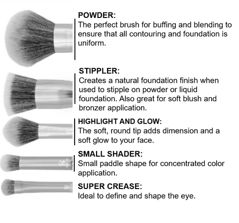 MODA Makeup Brush Set & Case