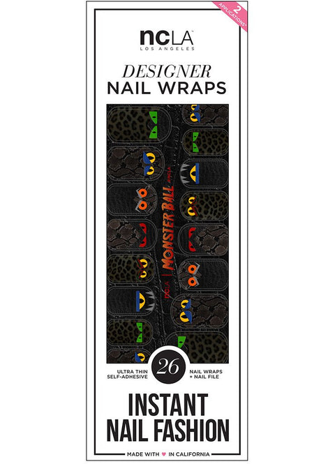 NCLA Nail Wraps-Monster Ball