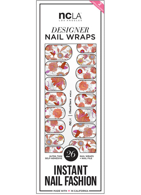 NCLA Nail Wraps - Floral Inez