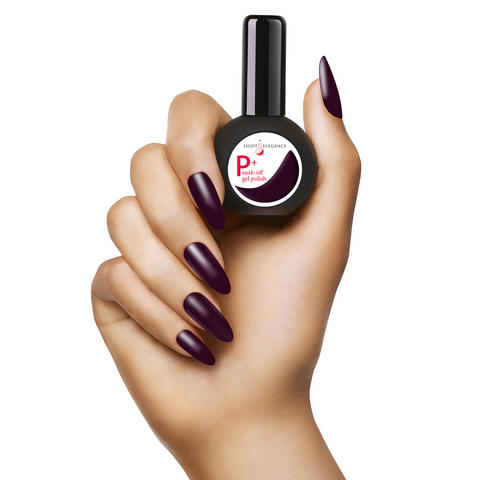 Light Elegance P+ Missing you madly 22455
A creamy plum-wine that is rich and dramatic, A deep wine that does not pull too much black and red but has the perfect touch of plum purple!

New P+ Missing You Madly Gel Polish, 15 ml.

Coverage: Opaque
Effect: Flat/Cream