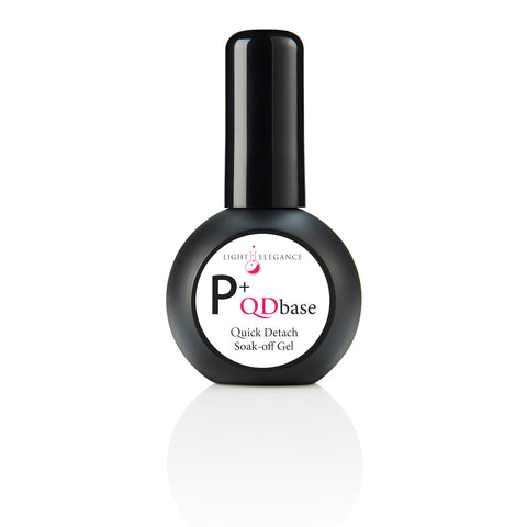 P+ QDbase is formulated to accelerate removal of P+ Gel Polish and P+ Glitter Gel Polish in acetone for 7 minute removal while also providing excellent adhesion to the natural nail for 21+ day wear.

Like all Light Elegance gels, P+ QDbase is formulated and manufactured responsibly in Redmond, Oregon and rigorously quality-checked for consistent performance with every batch.

Cures 1 minute in the LEDdot lamp.

Be sure to check out the videos below for application instructions, tips and tricks!
