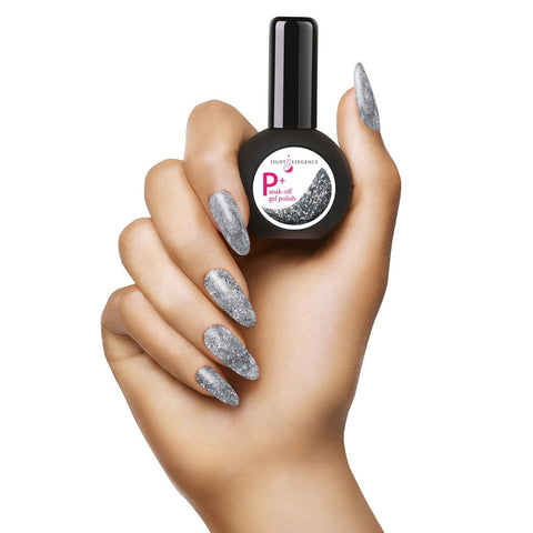 P+ Gel Polish Sterling Glitter - DK BEAUTY