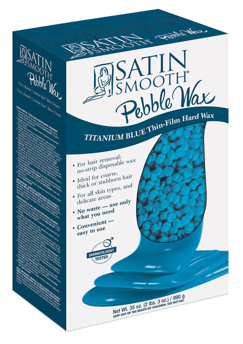 Pebble Wax - Titanium Blue Thin-Film Hard Wax