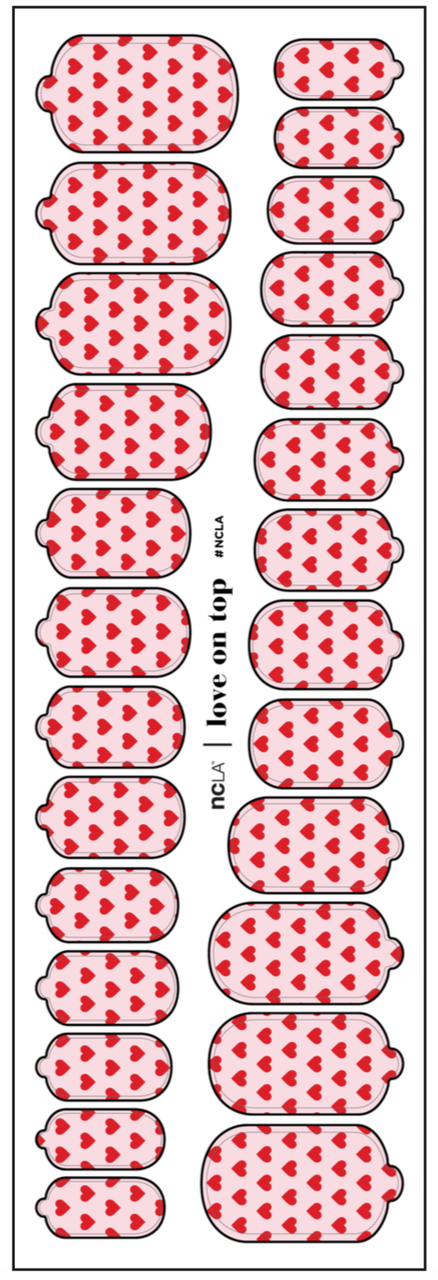 NCLA Nail Wraps-Love On Top