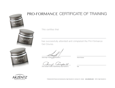 Akzentz ACE Pro-Formance© Certificate Class Kit