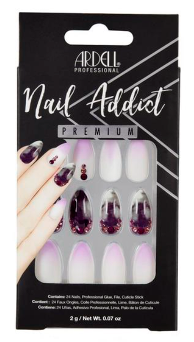 Ardell Nail Addict Marble Purple Ombre
