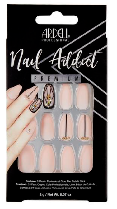 Ardell Nail Addict Blush Geometric Crystals (Premium)