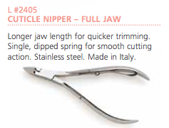 Cuticle Nipper Full Jaw Stainless