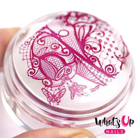 Whats Up Magnified Clear Stamper + Scraper