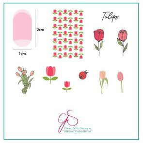 Clear Jelly Stamper - Too Many Tulips