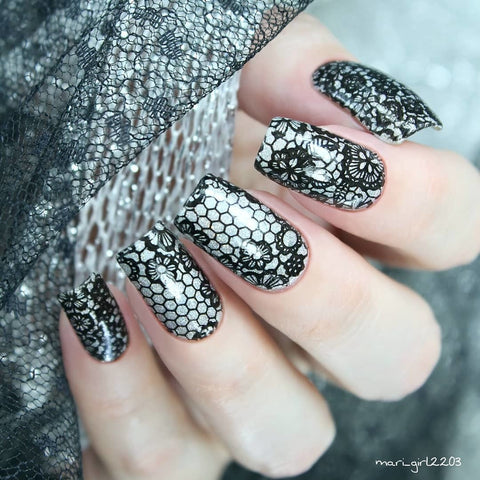 Whats Up Stamping Plate - Seductive Lace