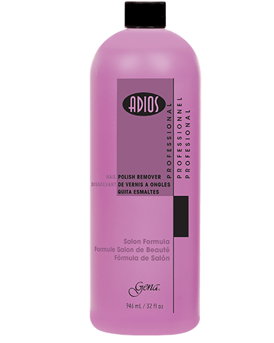 Adios Acetone Pink Polish Remover 32oz - DK BEAUTY