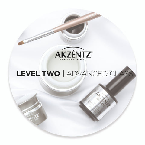 akzentz Level 2 - advanced gel nail class featuring Options