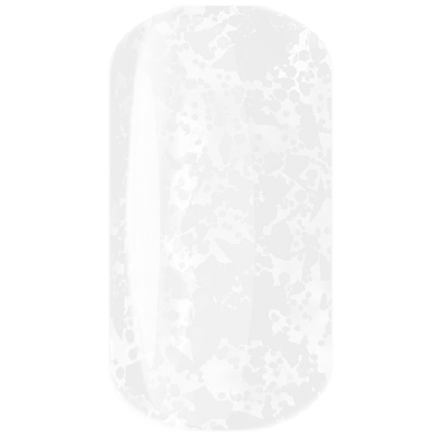 akzentz gel play lace white over white nail chip