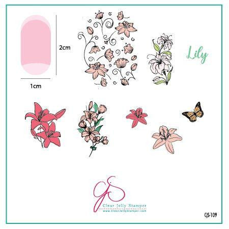 Clear Jelly Stamper - Lovely Lillies