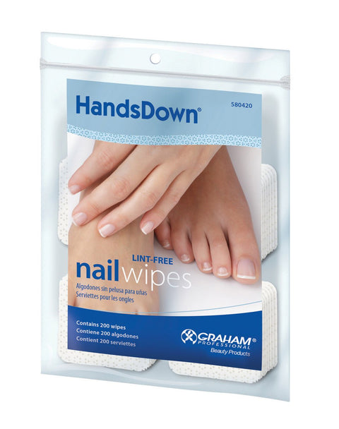 Hands Down Ultra Lint Free Nail Wipes (200) - DK BEAUTY