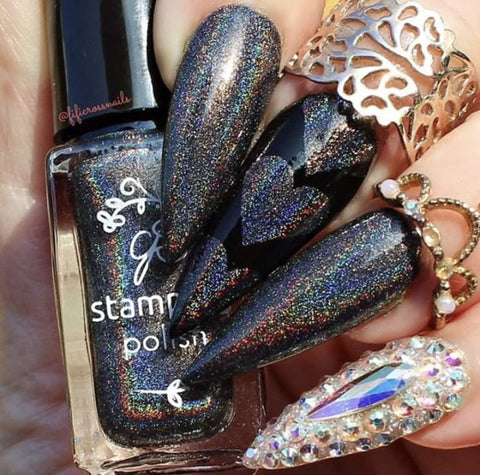 Meet Me At Midnight Stamping Polish Holo - H06