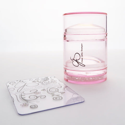 Clear jelly Stamper Big Bling Pink
