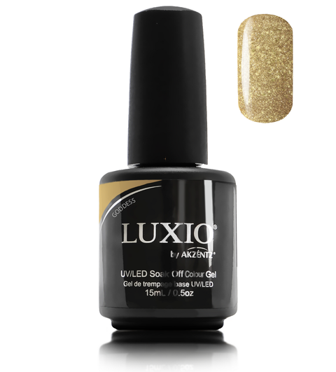 luxio gel goddess gold glitter