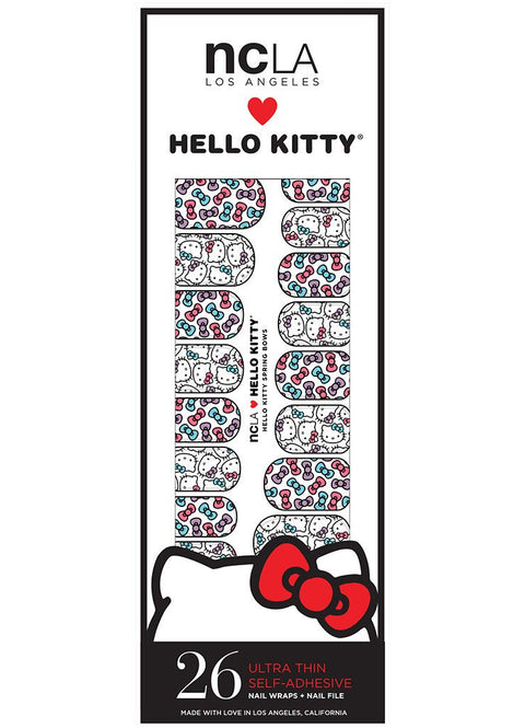 NCLA Nail Wraps - Hello Kitty 'Spring Bows'