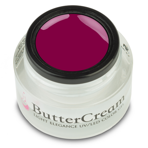 The perfect Fall berry. A creamy rich fuchsia that is the perfect combination between a purple and a pink. A smart and sophisticated berry for Fall!    

Positively Charged ButterCream Color Gel, 5 ml

Coverage: Opaque
Effect: Flat/Cream