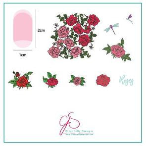 Clear Jelly Stamper - Painting the Roses Red