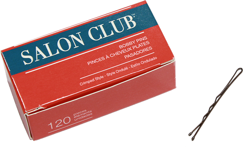 Salon Club Bobby Pins 50mm Brown