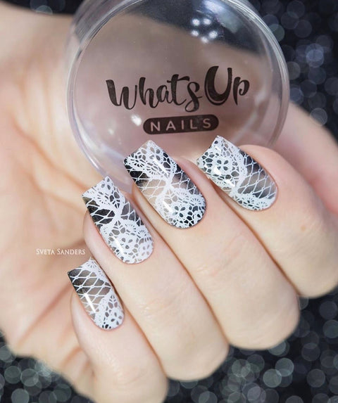 Whats Up Stamping Plate - Seductive Lace