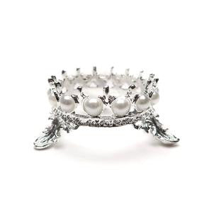 The Crown Brush Holder - Silver