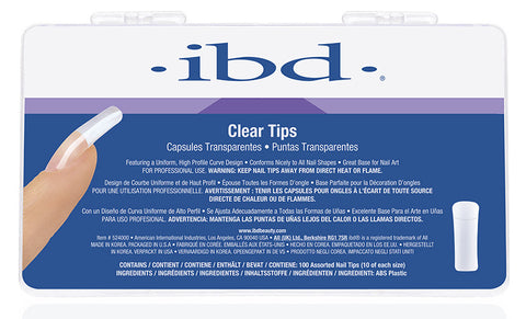 IBD Clear Nail Tips 52400