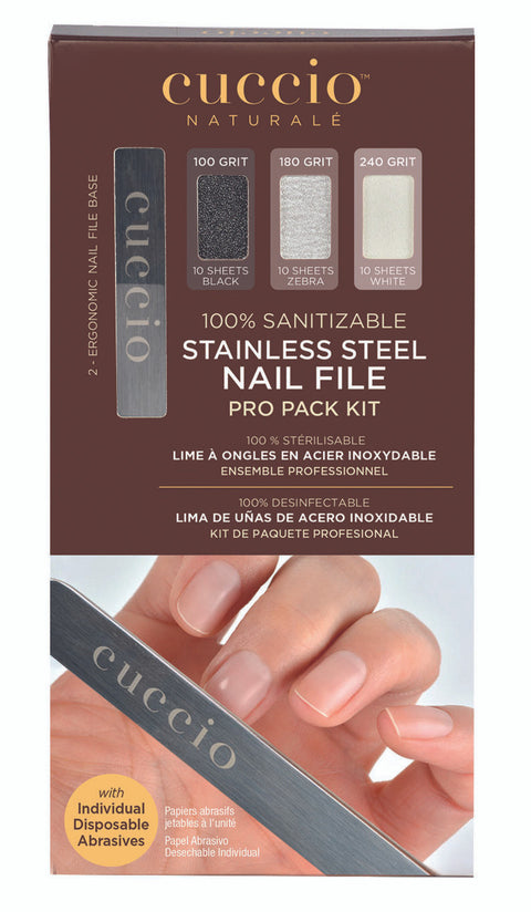 Cuccio stainless nail file kit 