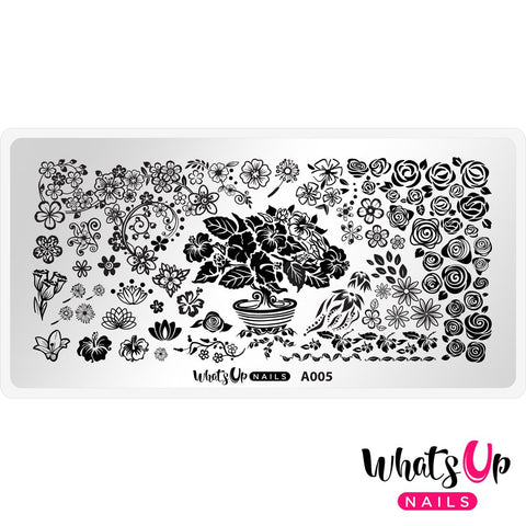 Whats Up Stamping Plate - Floral Paradise