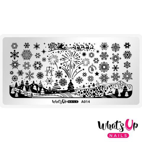 Whats Up Stamping Plate - Holiday Snowfall