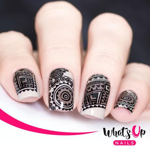 Whats Up - Tribal Feather Stamping Plate