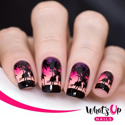 Whats Up Stamping Plate - Tropical Escape