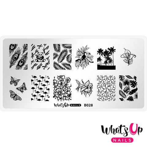 Whats Up Stamping Plate - Tropical Escape