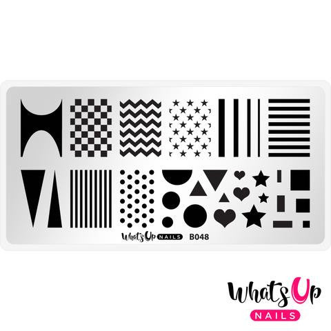 Whats Up Stamping Plate - Simple Shapes